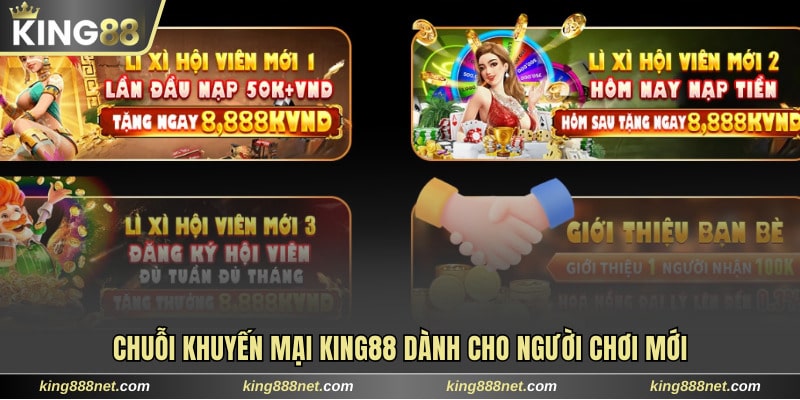Khám phá chuỗi khuyến mại King88 cho người mới