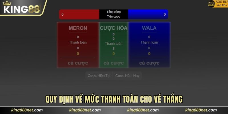 Kinh Nghiệm Cược Đá Gà Thomo Nắm Chắc 95% Chiến Thắng Quy định về mức thanh toán khi cược đúng
