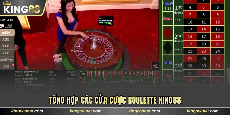 Roulette King88 Có Gì Hot? Luật Chơi Chi Tiết Cho Newbie Tổng hợp các cửa cược Roulette King88